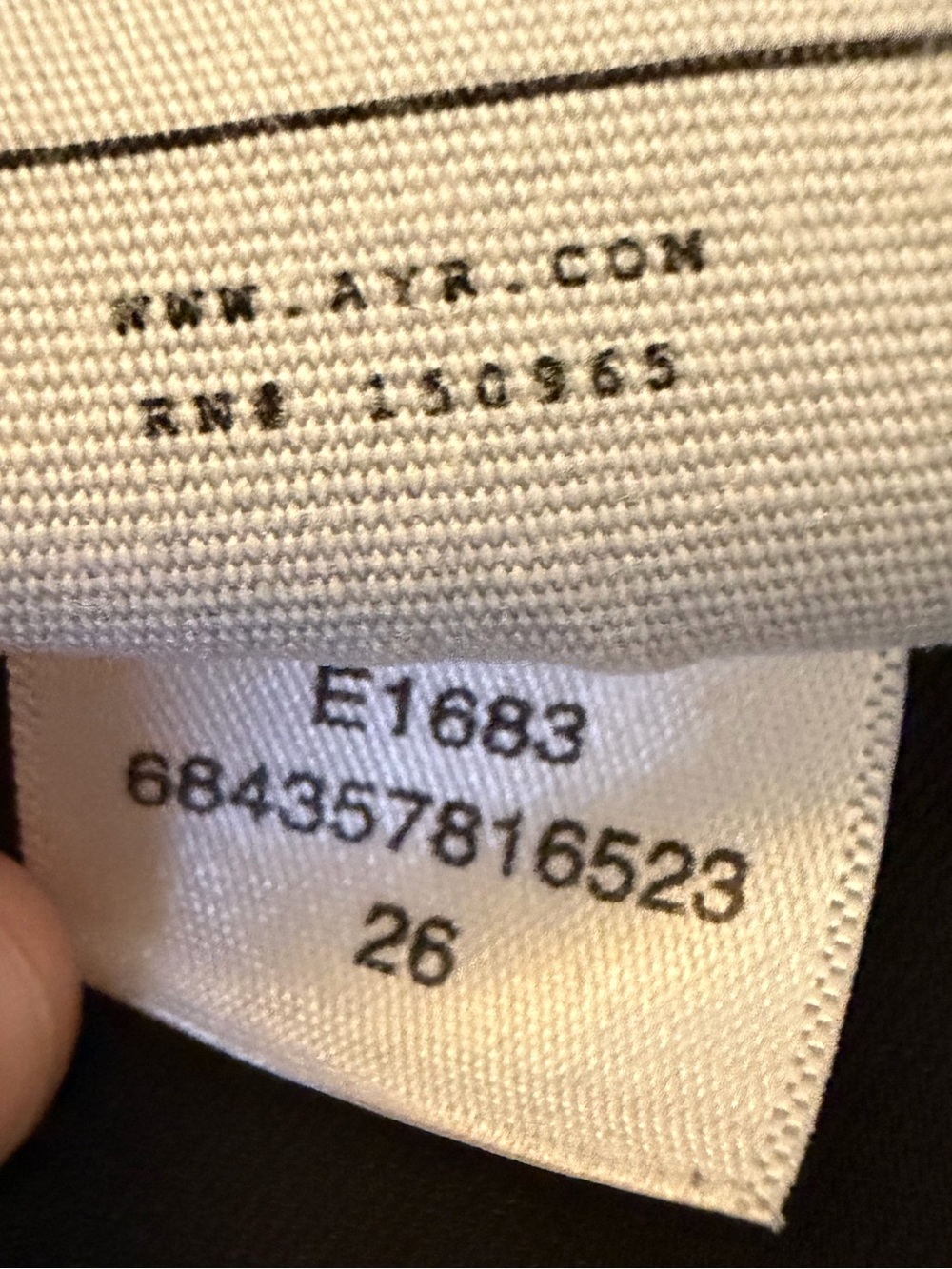 AYR The Yes Yes Yes Jeans in Washed Black, Size 26 - Picture 9 of 9